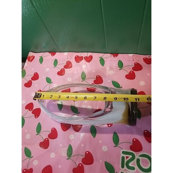 Vintage 1960s MCM Hand Blown Swirl Glass Murano Stretch Basket Vase Centerpiece - Picture 3 of 6